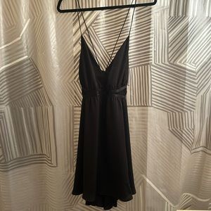 Open back little black dress